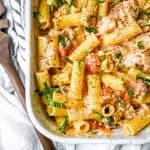 baked feta pasta with cherry tomatoes